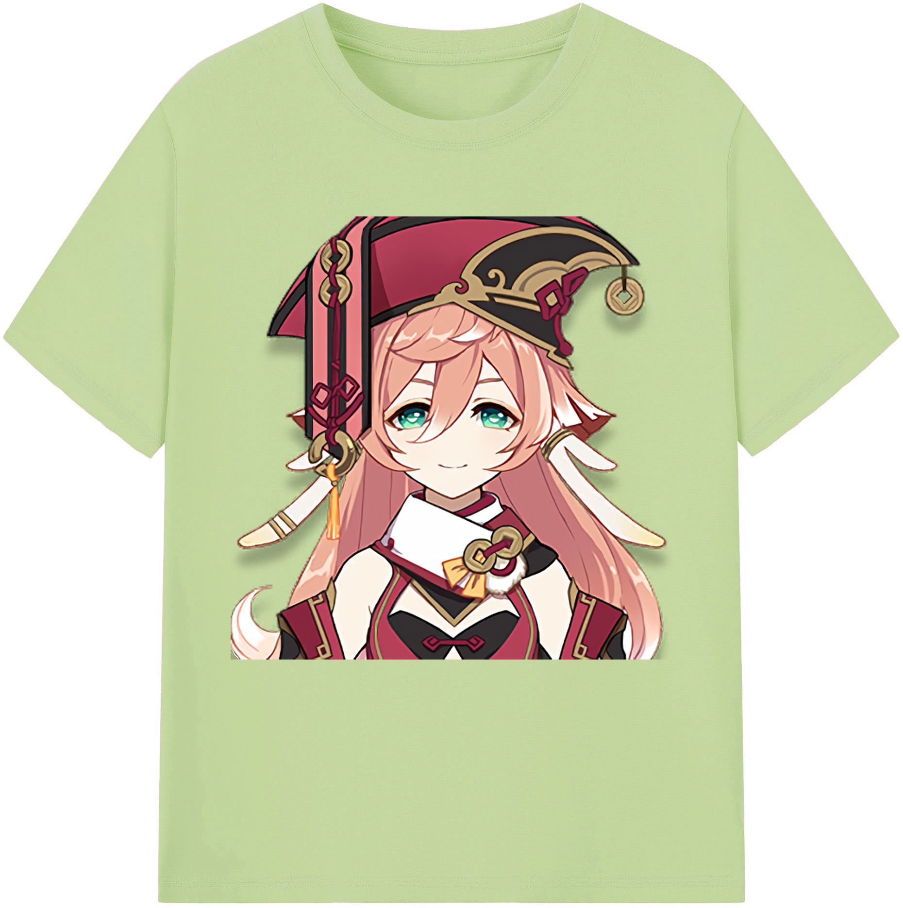げんし神 ヤンフェイ genshin Yanfei 綿100％半袖Tシャツ（フロントプリント）